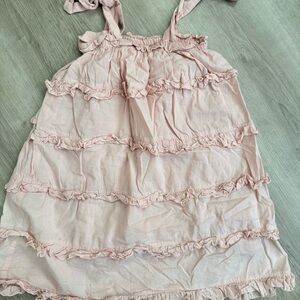 Yo Baby Light Pink Ruffle Sundress
